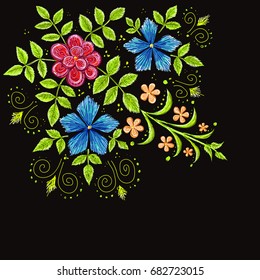 The Vector pattern flower for T-shirt design or outwear and or material.
