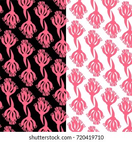 Vector Pattern with Flowers of Corals