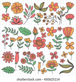 Vector pattern with flowers Garden Birhday Wedding Postcard