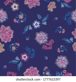 vector pattern flowers graphic design