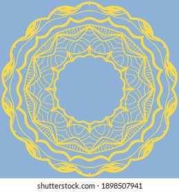 Vector pattern of flowers, mandala flower. Elements for greeting cards, invitations, and store design. Pattern in a circle.