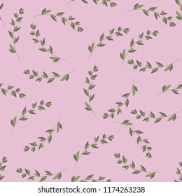Vector pattern with flowers and plants. Floral decor. Original floral seamless background. Autumn-summer botanical elements