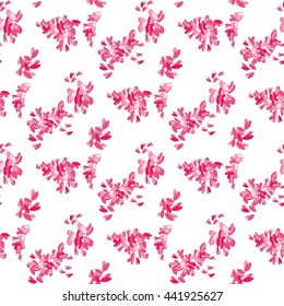 Vector pattern with flowers and plants. Floral illustration. Seamless pattern. Abstract elegance seamless pattern with vintage background