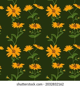 Vector, a pattern from flowers. For printing on fabric.