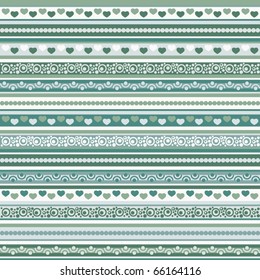 vector pattern with flowers, seamless