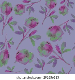 Vector pattern with flowers.Template for design textile, backgrounds, packages, wrapping paper, wall paper