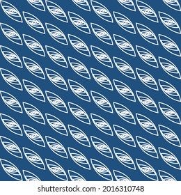 vector pattern of fractal lines forming a lined eye