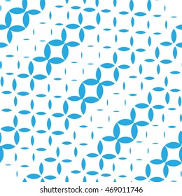Vector pattern. Geometric abstract blue background