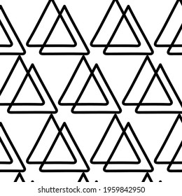 Vector pattern, geometric background. Black and white