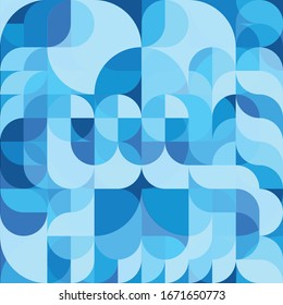 Vector pattern of geometric elements in a modern style for background design, print, social networks, packaging, textile, web.