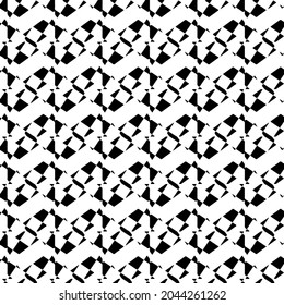 vector pattern in geometric ornamental style. Black and white pattern.
