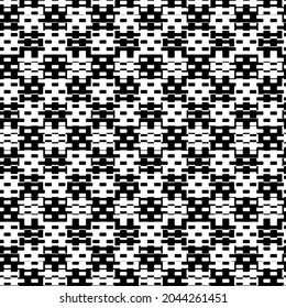 vector pattern in geometric ornamental style. Black and white pattern.
