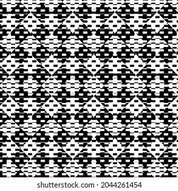 vector pattern in geometric ornamental style. Black and white pattern.
