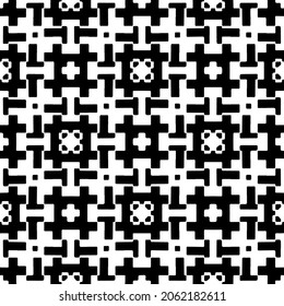 patrón vectorial en estilo ornamental geométrico. Patrón blanco y negro.