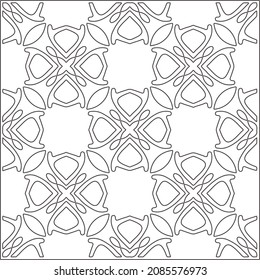 patrón vectorial en estilo ornamental geométrico. Patrón blanco y negro.