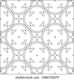 patrón vectorial en estilo ornamental geométrico. Patrón blanco y negro.