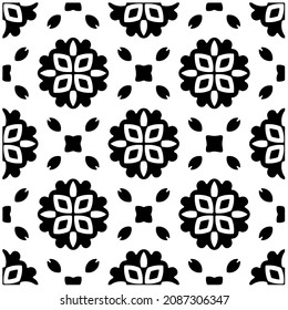 patrón vectorial en estilo ornamental geométrico. Patrón blanco y negro.
