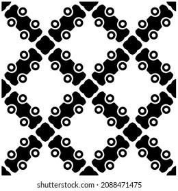 patrón vectorial en estilo ornamental geométrico. Patrón blanco y negro.