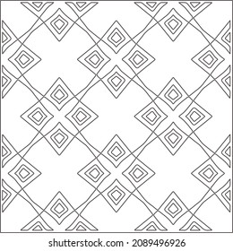 motif vectoriel de style géométrique ornemental. Motif noir et blanc.