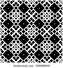 vector pattern in geometric ornamental style. Black and white pattern.