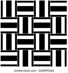 Vector pattern in geometric ornamental style. Black and white abstract background .Seamless repeat pattern.