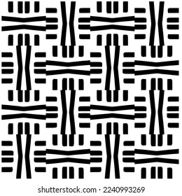 Vector pattern in geometric ornamental style. Black and white abstract background .Seamless repeat pattern.