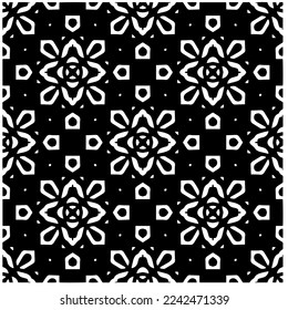 Patrón vectorial en estilo ornamental geométrico. Fondo abstracto en blanco y negro. Patrón de repetición sin inconvenientes.