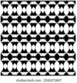 Vector pattern in geometric ornamental style. Black and white abstract background .Seamless repeat pattern.