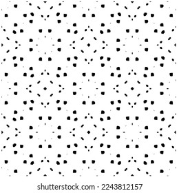 Vector pattern in geometric ornamental style. Black and white color.Seamless pattern.