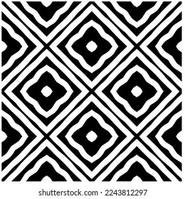 Patrón vectorial en estilo ornamental geométrico. Color blanco y negro.Patrón sin foco.