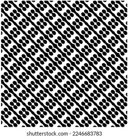 Vector pattern in geometric ornamental style. Black and white color.Seamless pattern.