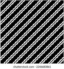 Vektormuster im geometrischen Zierstil. Schwarz-Weiß-Farbe.Nahtloses Muster.