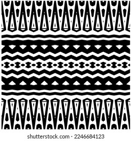 Patrón vectorial en estilo ornamental geométrico. Color blanco y negro.Patrón sin foco.