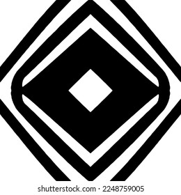 Vector pattern in geometric ornamental style. Black and white color.Seamless pattern.