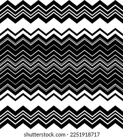 Vector pattern in geometric ornamental style. Black and white color.Seamless pattern.