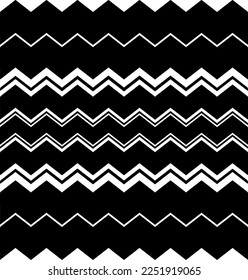 Vector pattern in geometric ornamental style. Black and white color.Seamless pattern.