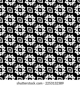 
Vector pattern in geometric ornamental style. Black and white color.Seamless pattern.