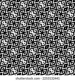 
Vector pattern in geometric ornamental style. Black and white color.Seamless pattern.