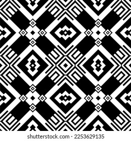 
Vector pattern in geometric ornamental style. Black and white color.
Simple geo all over print block for apparel textile, ladies dress, fashion garment, digital wall paper.