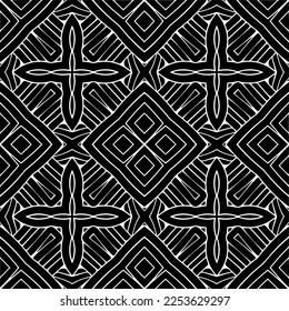 
Vector pattern in geometric ornamental style. Black and white color.
Simple geo all over print block for apparel textile, ladies dress, fashion garment, digital wall paper.