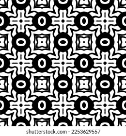 
Vector pattern in geometric ornamental style. Black and white color.
Simple geo all over print block for apparel textile, ladies dress, fashion garment, digital wall paper.