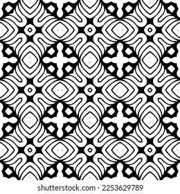 
Patrón vectorial en estilo ornamental geométrico. Color blanco y negro.
Geo simple por todo el bloque de impresión para ropa textil, ropa de mujer, ropa de moda, papel de pared digital.