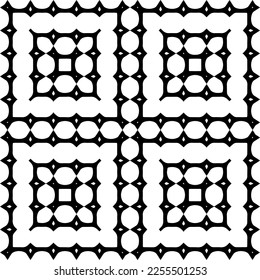 
Vector pattern in geometric ornamental style. Black and white color.Seamless repeat pattern.Simple geo all over print block for apparel textile, ladies dress, fashion garment, digital wall paper.