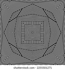 
Vector pattern in geometric ornamental style. Black and white color.Seamless repeat pattern.Simple geo all over print block for apparel textile, ladies dress, fashion garment, digital wall paper.