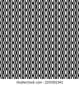 
Vector pattern in geometric ornamental style. Black and white color.Seamless repeat pattern.Simple geo all over print block for apparel textile, ladies dress, fashion garment, digital wall paper.