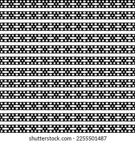 
Vektormuster im geometrischen Zierstil. Schwarz-Weiß-Farbe.Nahtloses Wiederholmuster.Einfaches Geo auf dem gesamten Druckblock für Bekleidung, Damenkleidung, Modebekleidung, digitales Tapete.