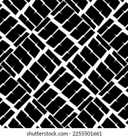 
Vector pattern in geometric ornamental style. Black and white color.Seamless repeat pattern.Simple geo all over print block for apparel textile, ladies dress, fashion garment, digital wall paper.