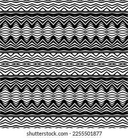 
Vector pattern in geometric ornamental style. Black and white color.Seamless repeat pattern.Simple geo all over print block for apparel textile, ladies dress, fashion garment, digital wall paper.