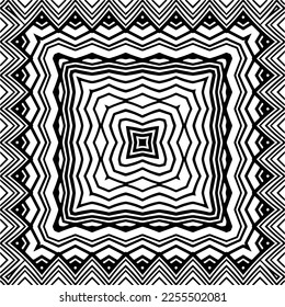 
Vector pattern in geometric ornamental style. Black and white color.Seamless repeat pattern.Simple geo all over print block for apparel textile, ladies dress, fashion garment, digital wall paper.