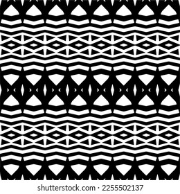
Vector pattern in geometric ornamental style. Black and white color.Seamless repeat pattern.Simple geo all over print block for apparel textile, ladies dress, fashion garment, digital wall paper.